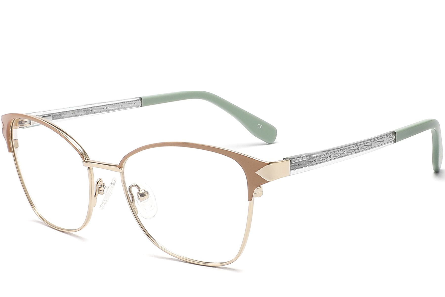 Butterfly Orange Metal Glasses #BS2425-1220