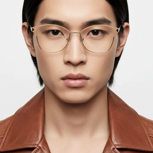Lunettes papillon orange en métal #BS2425-1220