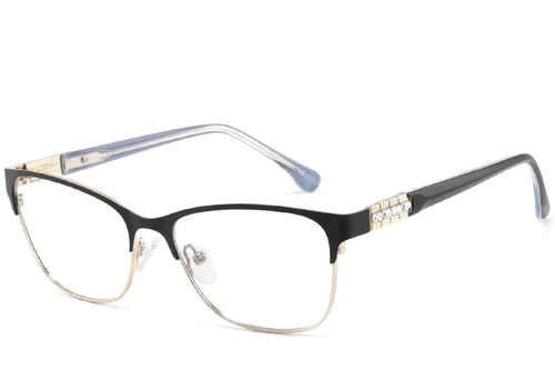 Lunettes papillon en métal noir #BS2425-1228