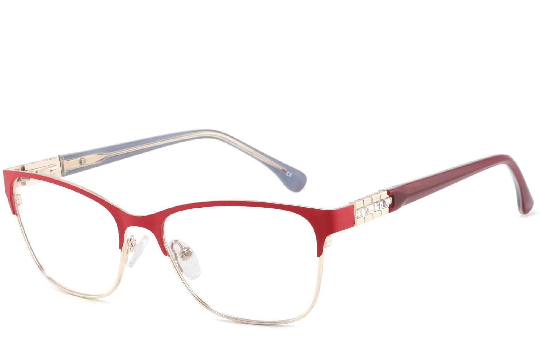 Butterfly Red Metal Glasses #BS2425-1230