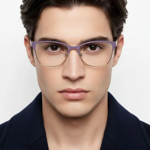 Lunettes papillon violettes en métal #BS2425-1232