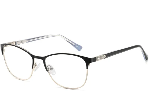 Lunettes papillon en métal noir #BS2425-1234