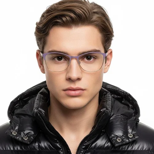 Lunettes papillon violettes en métal #BS2425-1238