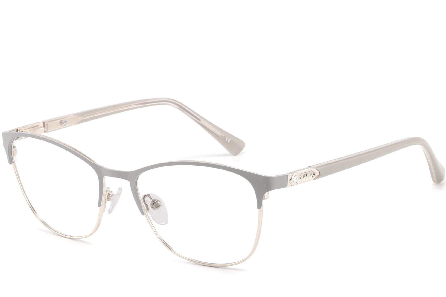 Gafas de metal gris mariposa #BS2425-1239