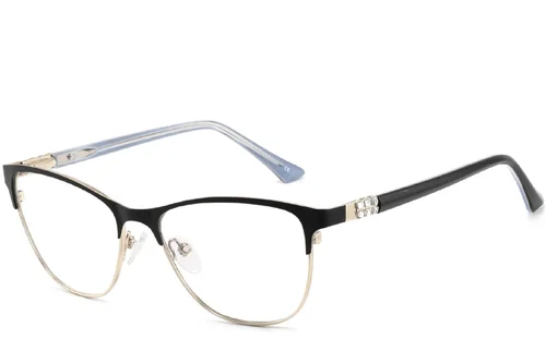 Lunettes papillon en métal noir #BS2425-1240