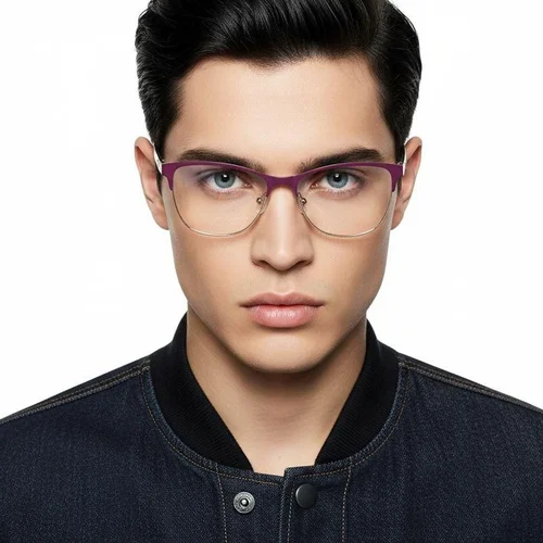 Lunettes papillon en métal rouge #BS2425-1242
