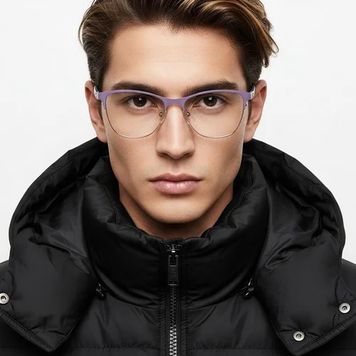 Lunettes papillon violettes en métal #BS2425-1244