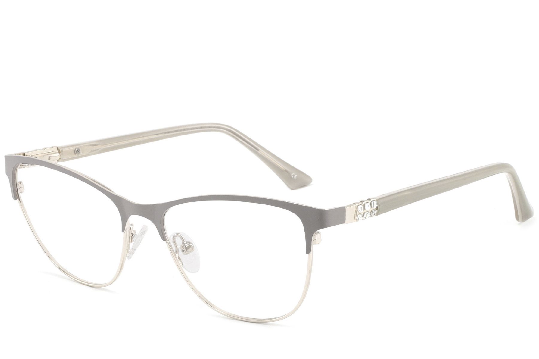 Butterfly Grey Metal Glasses #BS2425-1245