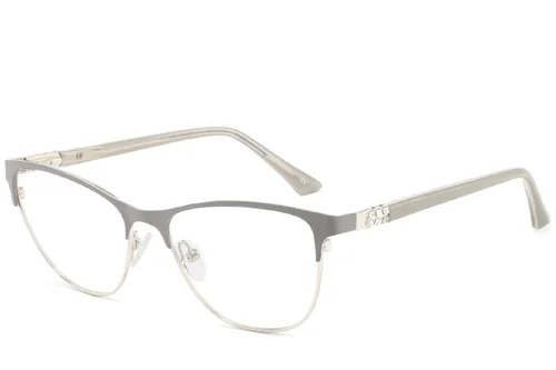 Lunettes papillon en métal gris #BS2425-1245