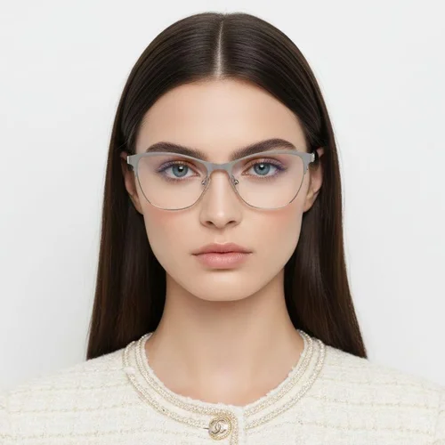 Lunettes papillon en métal gris #BS2425-1245