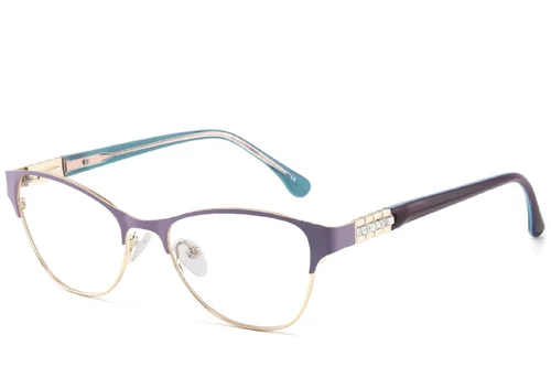 Lunettes papillon violettes en métal #BS2425-1250