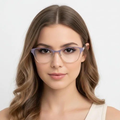 Lunettes papillon violettes en métal #BS2425-1250