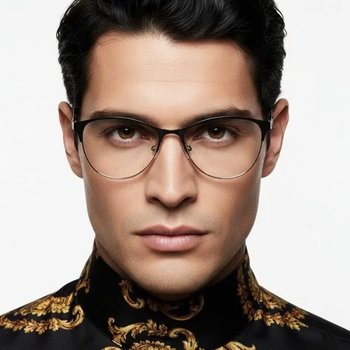 Lunettes papillon en métal noir #BS2425-1252