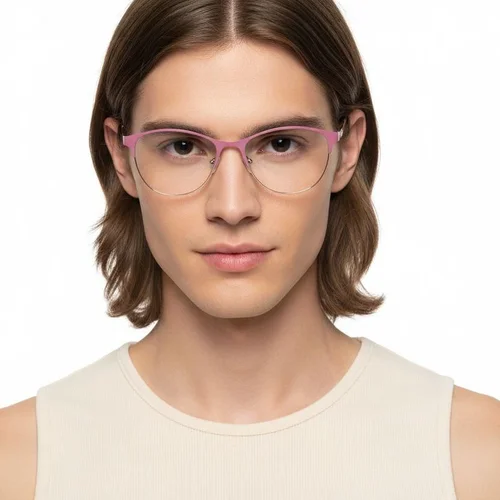 Lunettes papillon roses en métal #BS2425-1255