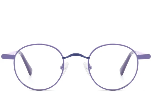 Oval Purple Metal Glasses #BS2425-1266