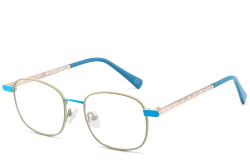 Lunettes rectangulaires en métal vert #BS2425-1271