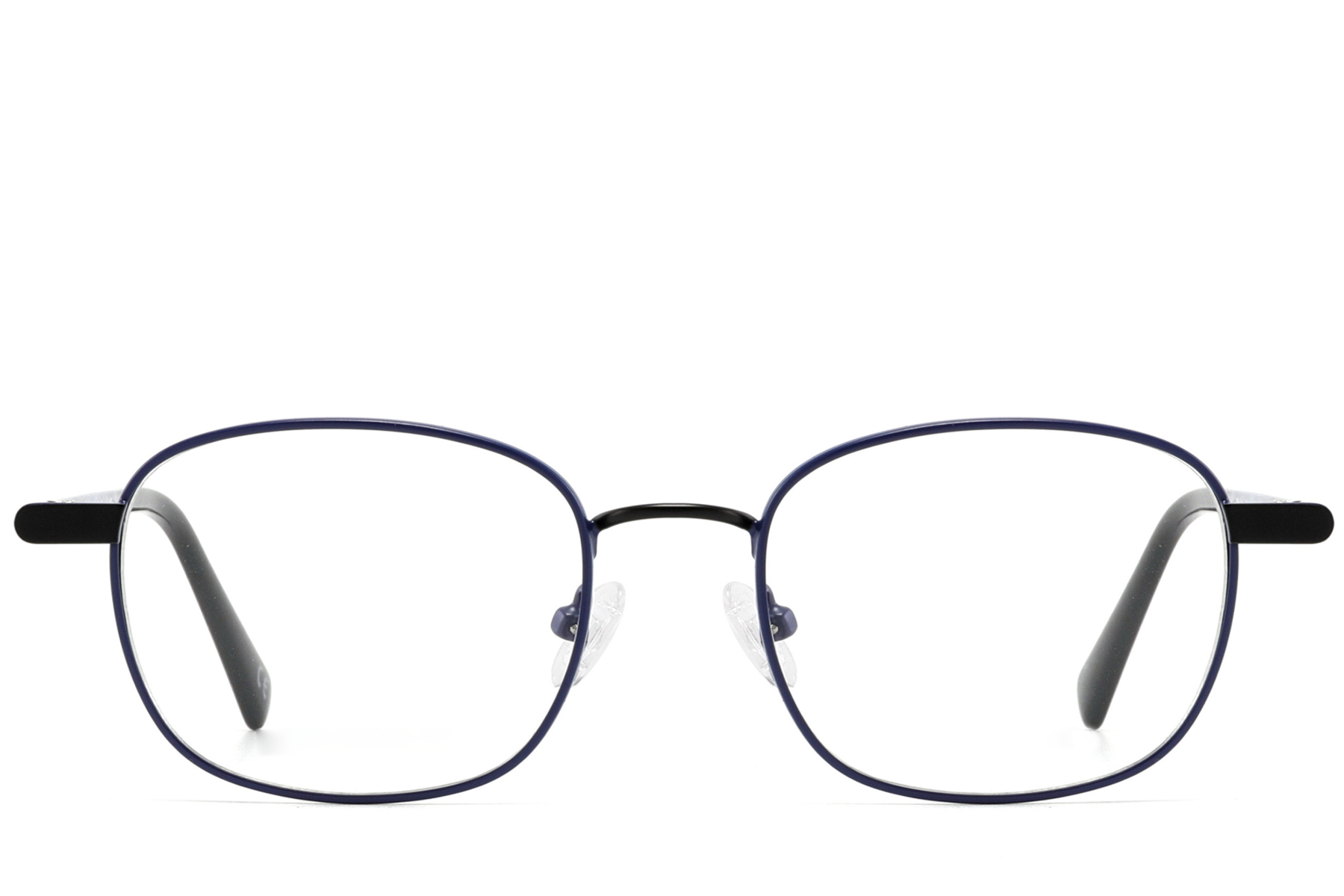 Rectangular Black Metal Glasses #BS2425-1273