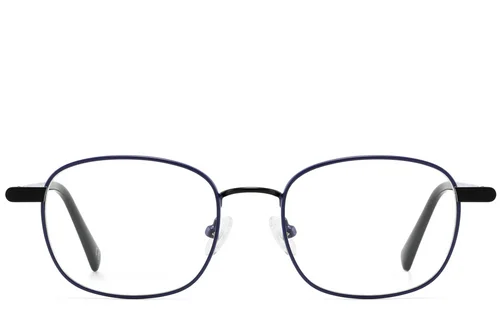 Lunettes rectangulaires en métal noir #BS2425-1273