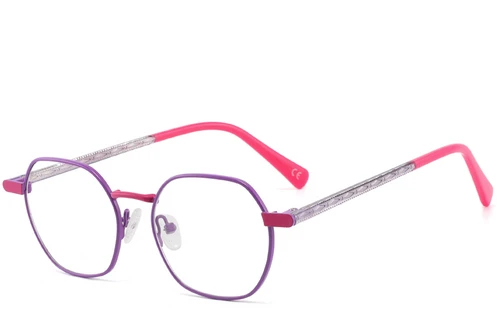 Geometric Purple Metal Glasses #BS2425-1286