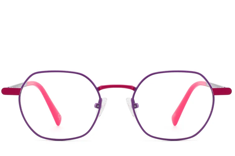 Geometric Purple Metal Glasses #BS2425-1286