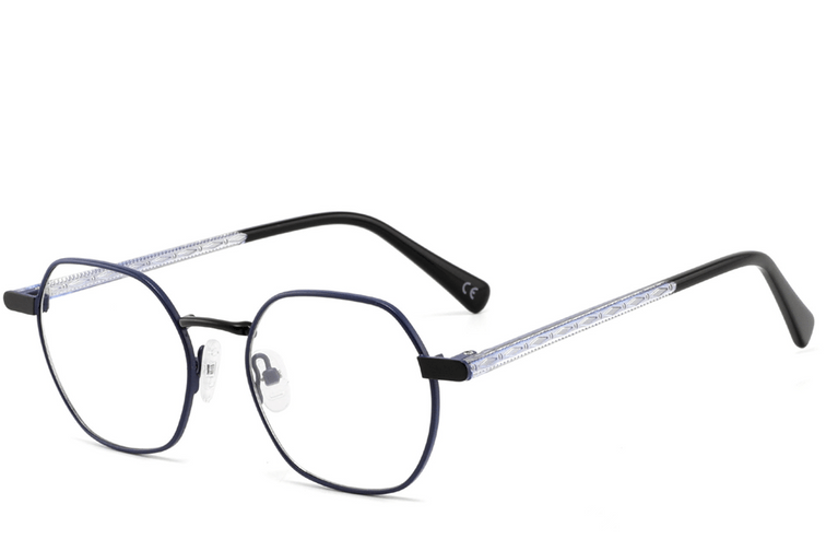 Geometric Black Metal Glasses #BS2425-1290