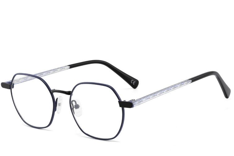 Geometric Black Metal Glasses #BS2425-1290