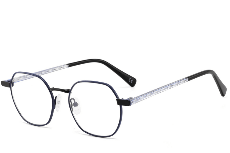 Geometric Black Metal Glasses #BS2425-1290