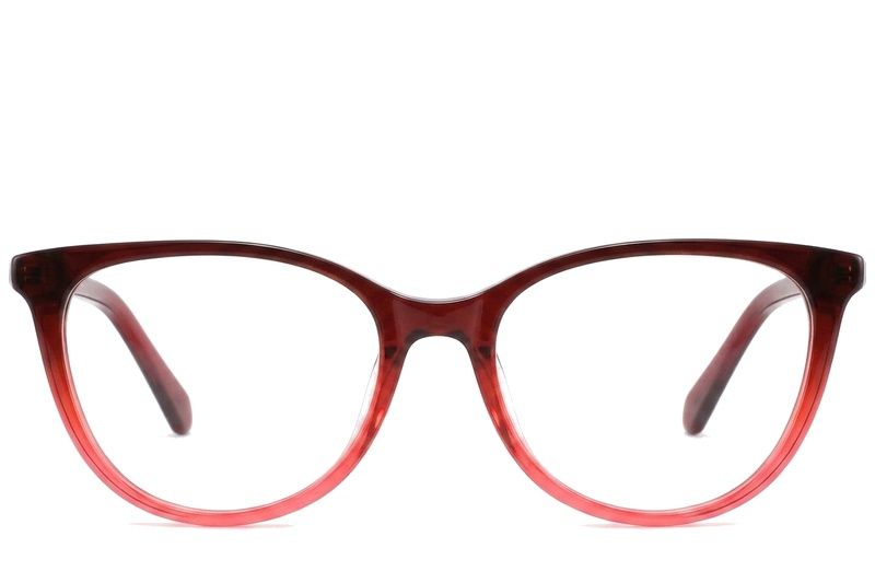 Butterfly Red Acetate Glasses #BS2425-1343