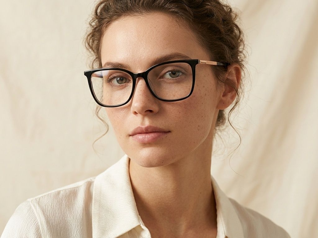 Butterfly Black Acetate Glasses #BS2425-1353