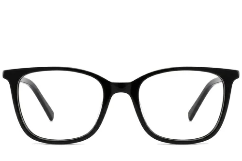 Oval Black Acetate Glasses #BS2425-1371