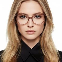 Occhiali in acetato marrone farfalla #BS2425-1373