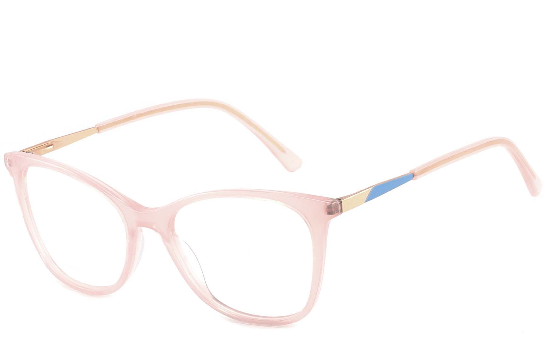 Schmetterlingsrosa Acetatbrille #BS2425-1381