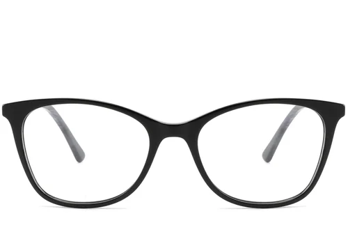 Lunettes papillon en acétate noir #BS2425-1383