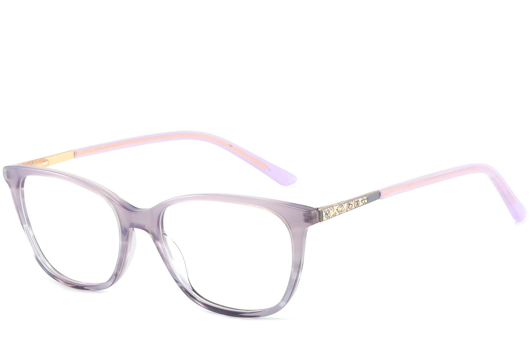 Gafas de acetato moradas con forma de mariposa n.° BS2425-1385