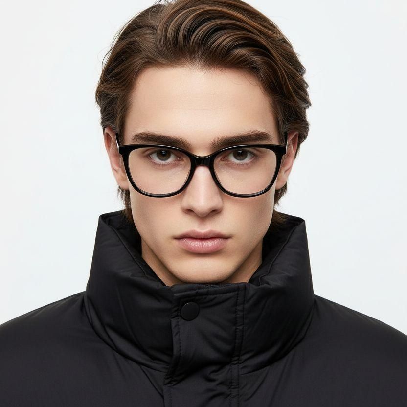 Butterfly Black Acetate Glasses #BS2425-1389