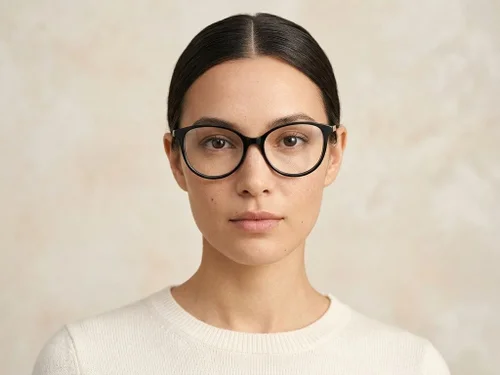 Lunettes papillon en acétate noir #BS2425-1392