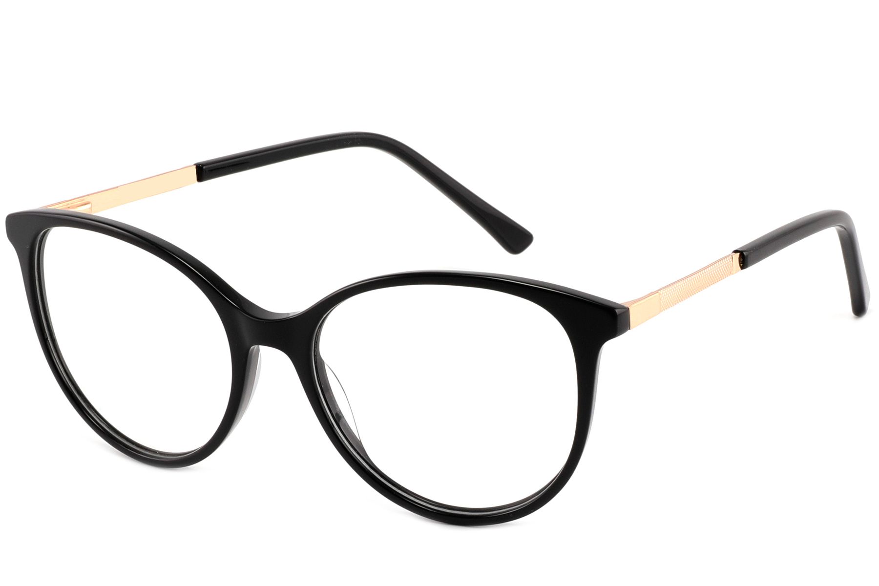Gafas de acetato negras con forma de mariposa #BS2425-1392
