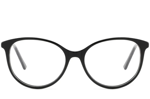 Lunettes papillon en acétate noir #BS2425-1392