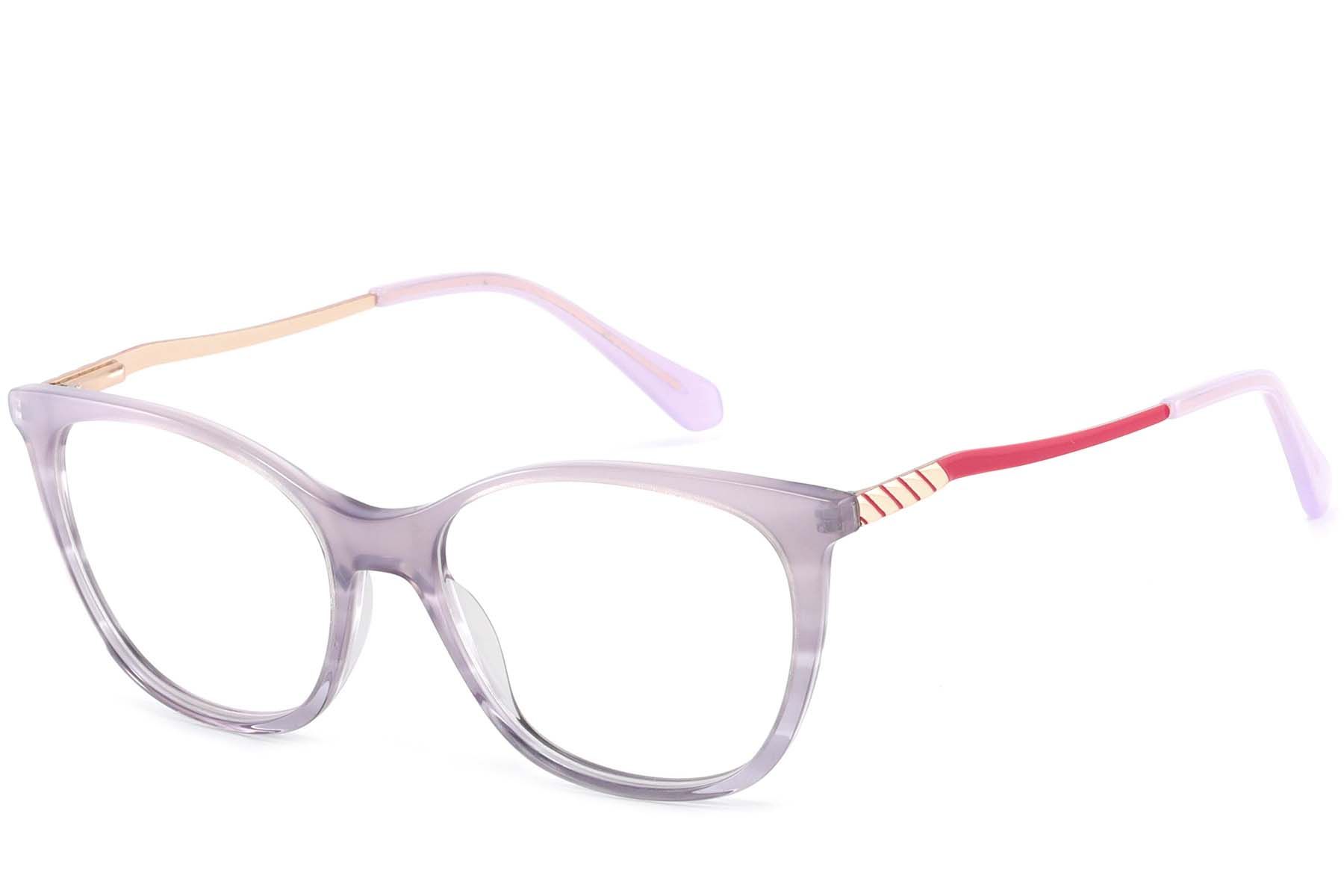 Gafas de acetato moradas con forma de mariposa n.° BS2425-1396