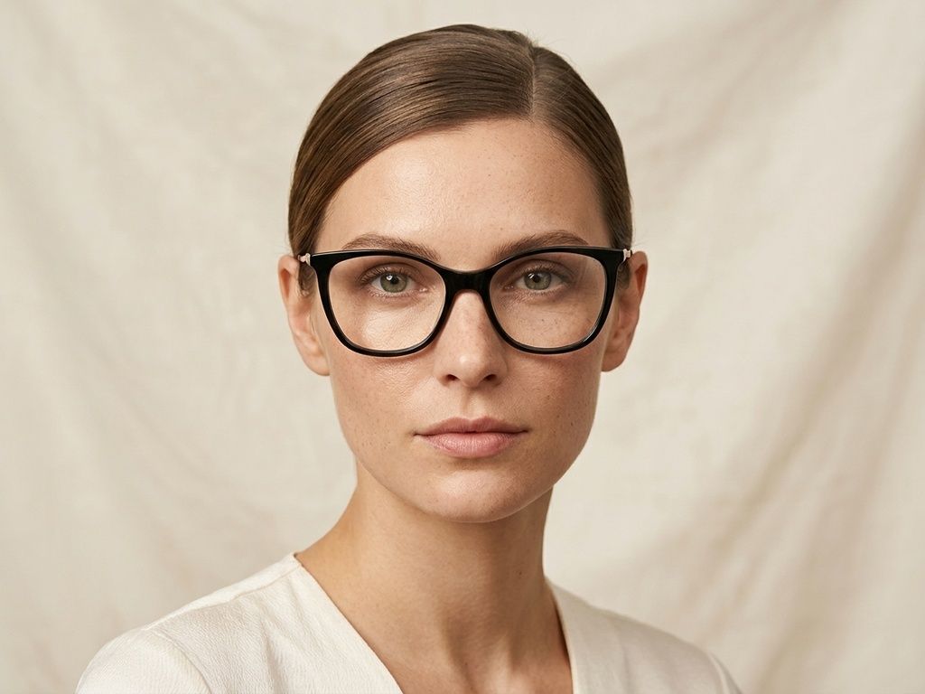 Gafas de acetato negras con forma de mariposa #BS2425-1398