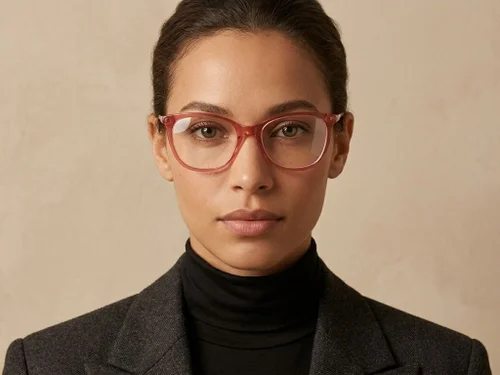 Lunettes papillon en acétate rouge #BS2425-1400