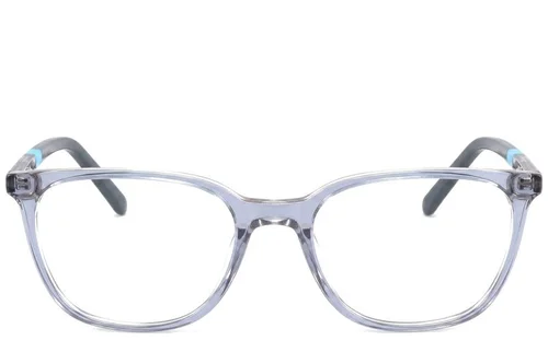 Lunettes ovales en acétate bleu #BS2425-1403