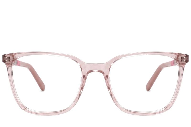 Oval Pink Acetate Glasses #BS2425-1404