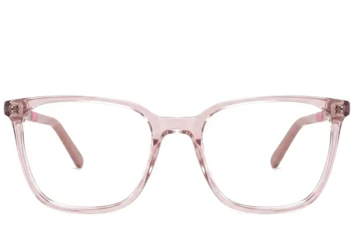 Lunettes ovales en acétate rose #BS2425-1404