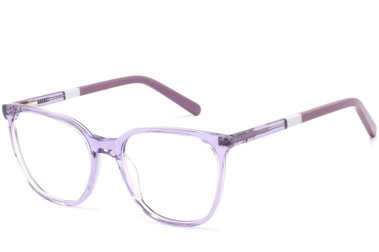 Gafas ovaladas de acetato morado #BS2425-1405