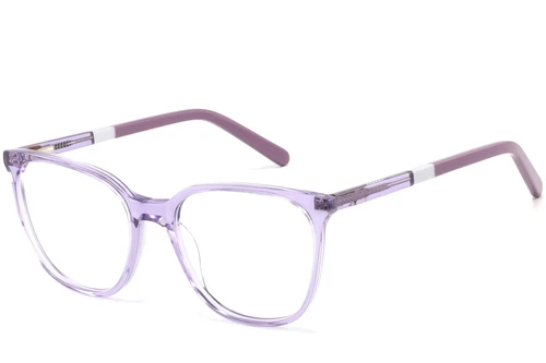 Oval Purple Acetate Glasses #BS2425-1405