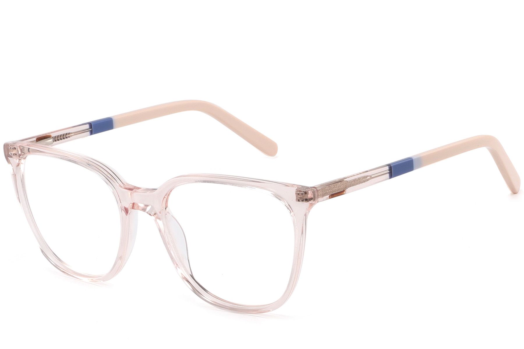 Gafas ovaladas de acetato rosa #BS2425-1406