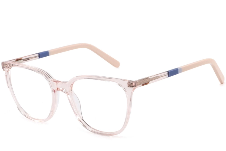Oval Pink Acetate Glasses #BS2425-1406