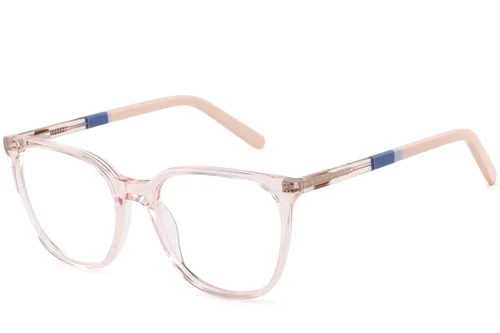 Lunettes ovales en acétate rose #BS2425-1406