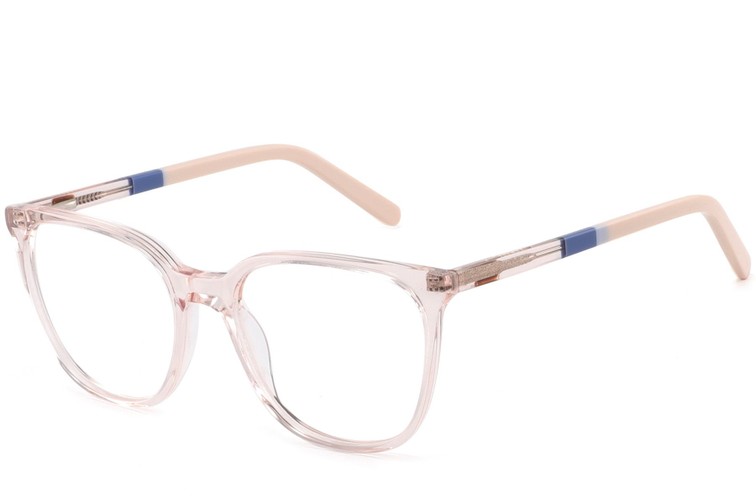 Ovale rosa Acetatbrille #BS2425-1406